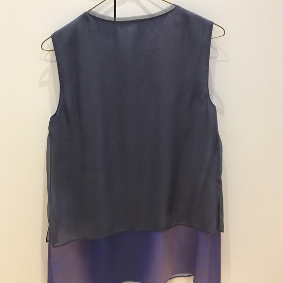 Elie Tahari purple top xs - Picture 2 of 3